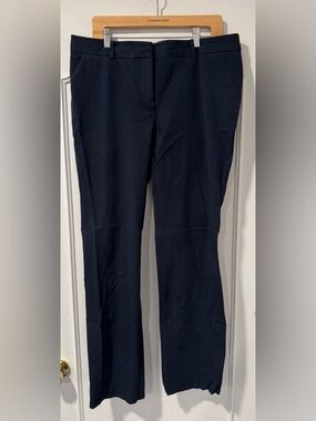 J. Crew Navy Blue Favorite Fit Pants Size 14T - Cotton, Viscose & Elastane
